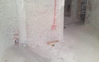 inside of a construction building